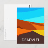 Deadlei Namibia Vintage Art Postkarte (Vorne/Hinten)