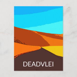 Deadlei Namibia Vintage Art Postkarte