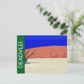 Deadlei Namibia Vintage Art Postkarte (Stehend Vorderseite)