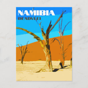 Deadlei Namibia Vintage Art Postkarte