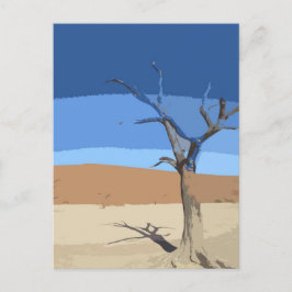 Deadlei Namibia Vintage Art Postkarte