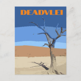 Deadlei Namibia Vintage Art Postkarte