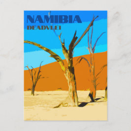 Deadlei Namibia Vintage Art Postkarte