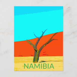 Deadlei Namibia Vintage Art Postkarte