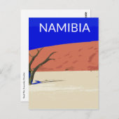 Deadlei Namibia Vintage Art Postkarte (Vorne/Hinten)