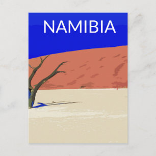 Deadlei Namibia Vintage Art Postkarte