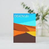 Deadlei Namibia Vintage Art Postkarte (Stehend Vorderseite)