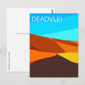Deadlei Namibia Vintage Art Postkarte (Vorne/Hinten)