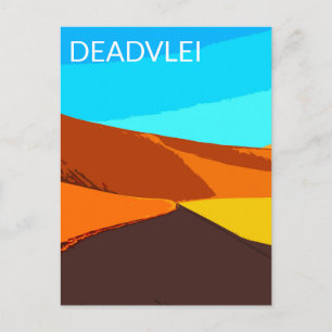 Deadlei Namibia Vintage Art Postkarte