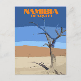 Deadlei Namibia Vintage Art Postkarte