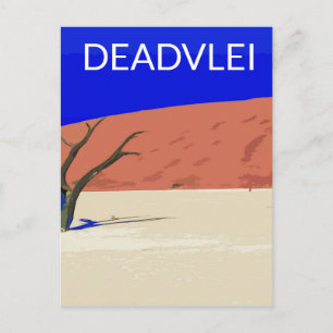 Deadlei Namibia Vintage Art Postkarte