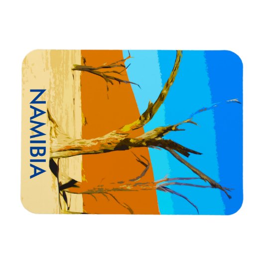 Deadlei Namibia Vintages Kunstmuseum Magnet (Horizontal)