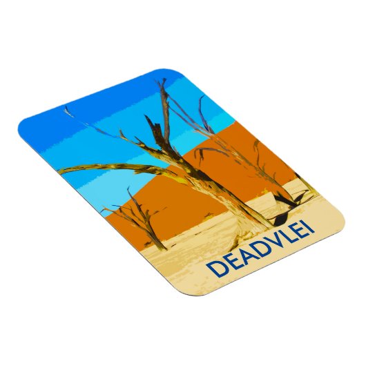 Deadlei Namibia Vintages Kunstmuseum Magnet (Rechte Seite)