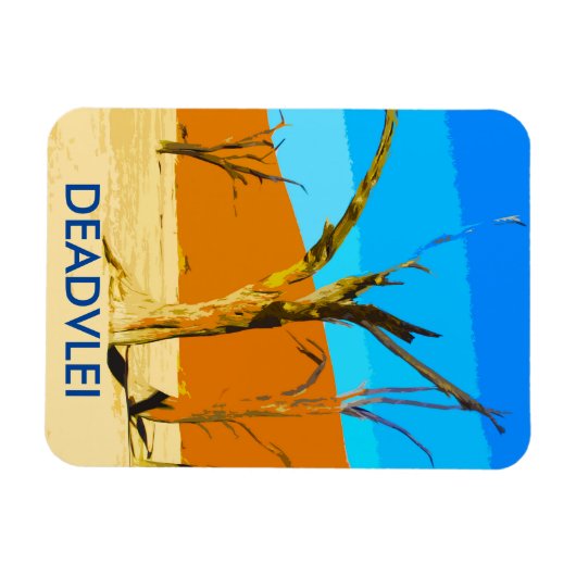Deadlei Namibia Vintages Kunstmuseum Magnet (Horizontal)