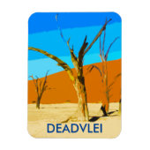 Deadlei Namibia Vintages Kunstmuseum Magnet (Vertikal)