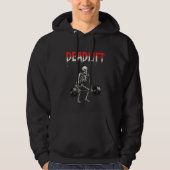 Deadlift Bodybuilding Skeleton - Lifting Gym Humor Hoodie (Vorderseite)