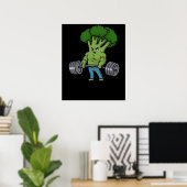 Deadlift Broccoli Gym Fitness Geschenk Bodybuildin Poster (Heimbüro)