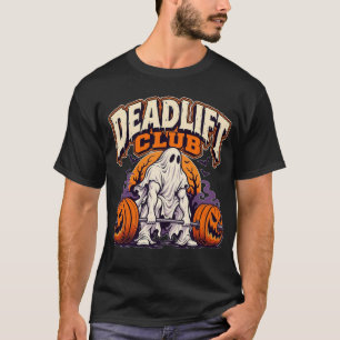 Deadlift Club Lustiger Halloween Fitnessstudio T-Shirt
