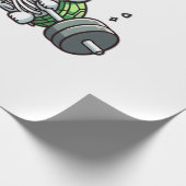 Deadlift Cute Turtle Classic T-Shirt Geschenkpapier (Ecke)