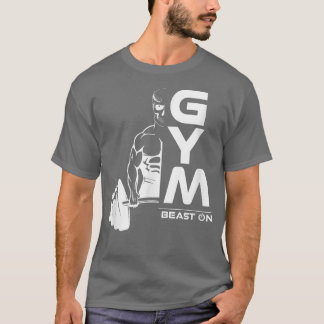 Deadlift-Dämonenbestie auf Gym-Motivation T-Shirt