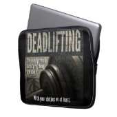 Deadlift - Funny Gym Meme - Neuheit Workout Laptopschutzhülle (Vorderseite Links)