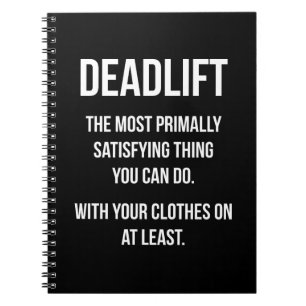 Deadlift - Funny Gym Meme - Neuheit Workout Notizblock
