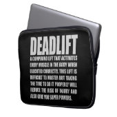 Deadlift - Funny Workout Motivierend Laptopschutzhülle (Vorderseite Links)
