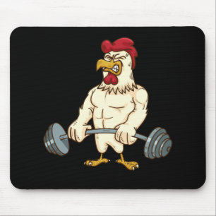Deadlift Gym Chicken Fitness Bodybuilding Mousepad