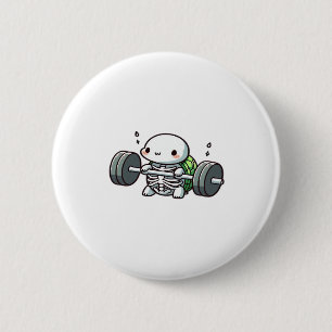 Deadlift Niedlich Turtle Classic T - Shirt Button