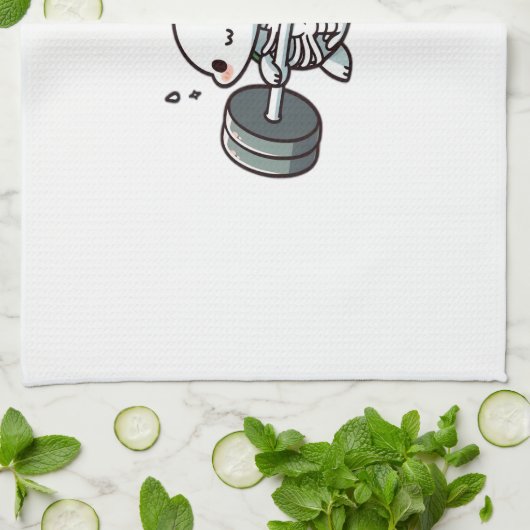 Deadlift Niedlich Turtle Classic T - Shirt Geschirrtuch (Gefaltet)