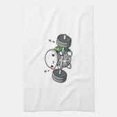 Deadlift Niedlich Turtle Classic T - Shirt Geschirrtuch (Vertikal)