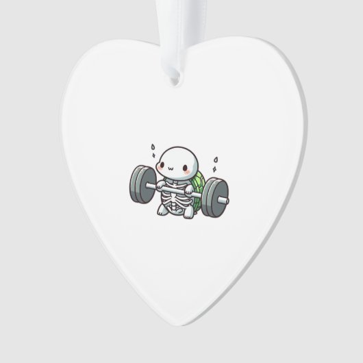 Deadlift Niedlich Turtle Classic T - Shirt Ornament (Vorderseite)