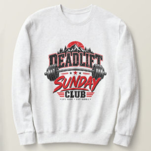 Deadlift Sunday Club Vintage-Kraftdreikampf-Abzeic Sweatshirt