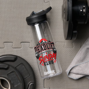 Deadlift Sunday Club Vintage-Kraftdreikampf-Abzeic Trinkflasche