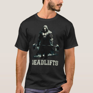 Deadlifts Gym Leg Day Grim Sensenmann Deadhefting  T-Shirt