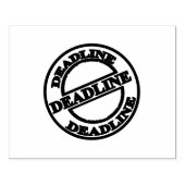 DEADLINE Attention Tasks Document Seal Workflows  Gummistempel (Prägung)