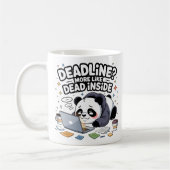 Deadline? More Like Dead Inside Mug – Kawaii Panda Kaffeetasse (Links)