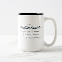 Deadline Reader-Tasse