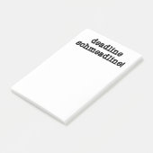 Deadline Schmeadline | Funny Retirement Post-it Klebezettel (angewinkelt)