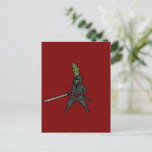 Deadly Asparagus Ninja Shinobi Needle Sword Postkarte (Stehend Vorderseite)