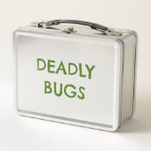 'DEADLY BUGS' Gift Funny Horror Metal Lunchbox (Vorderseite)