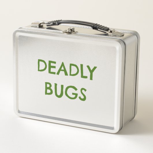 'DEADLY BUGS' Gift Funny Horror Metal Lunchbox (Vorderseite)