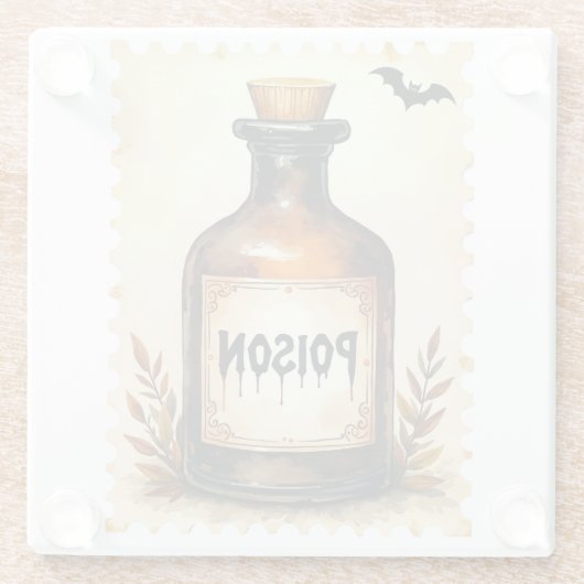 Deadly Elixir: Die dunkelste Braue des Herbstes Glasuntersetzer (Rückseite)