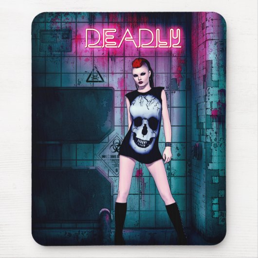 Deadly Gothic Girl Mousepad (Vorne)