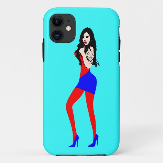 ♔° ・ Deadly Hot Vampire Girl iPhone 5 Fall ・° ♔ Case-Mate iPhone Hülle (Rückseite)