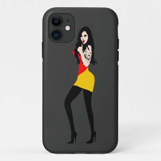♔° ・ Deadly Hot Vampire Girl iPhone 5 Fall ・° ♔ Case-Mate iPhone Hülle (Rückseite)