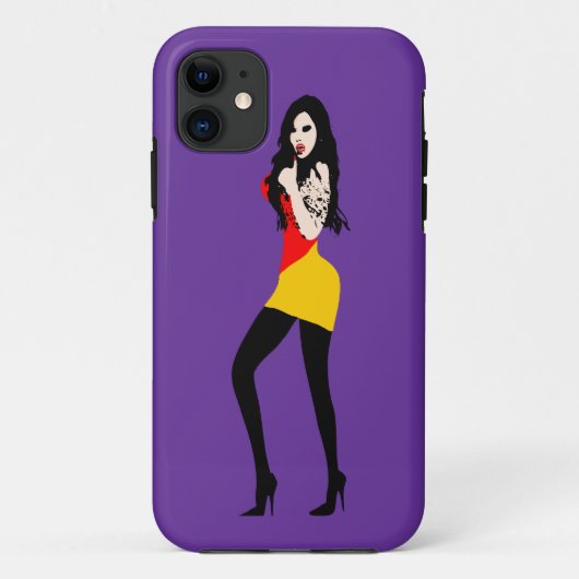 ♔° ・ Deadly Hot Vampire Girl iPhone 5 Fall ・° ♔ Case-Mate iPhone Hülle (Rückseite)