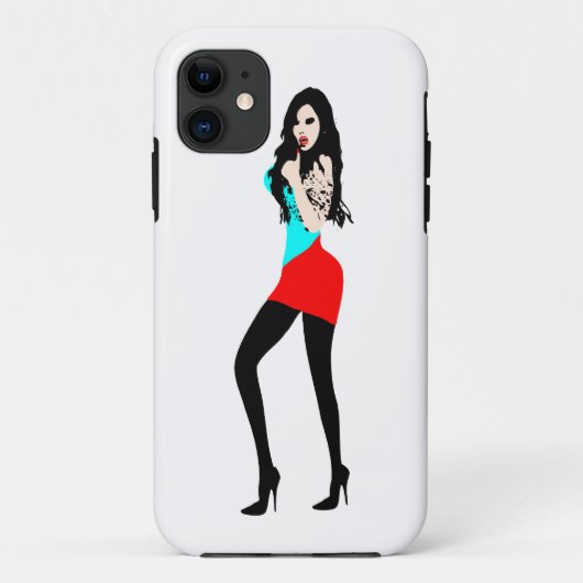 ♔° ・ Deadly Hot Vampire Girl iPhone 5 Fall ・° ♔ Case-Mate iPhone Hülle (Rückseite)