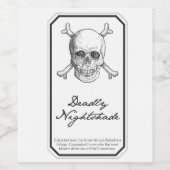 Deadly Nightshade Weinetikett (Einzelnes Label)