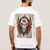 Deadly Vibes: Rock & Roll Skull & Crossbones Logo T-Shirt (Rückseite)